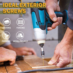 Wood Screws 1-1/2 Inch, Deck Screws #8 X 1-1/2″, 100 PCS, Rust Resistant, Epoxy