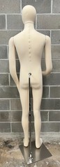Male Mannequin Poseable Full Cloth Body, Bendable Arms & Legs, Egg Head, NEW