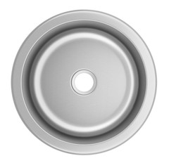 12″W x 12″L Stainless Steel One Compartment Round Straight Edge Drop-in Sink