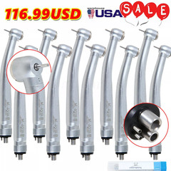 10 Packs NSK Style Dental High Speed Handpiece Push Button 4Hole Air Turbine USA