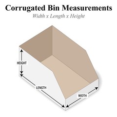 Partners Brand PBINMT1012 Open Bin Boxes, 10 x 12 x 4 1/2, Oyster White (Pack of