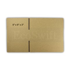 20 9x6x3 EcoSwift Cardboard Packing Moving Shipping Boxes Corrugated Box Cartons