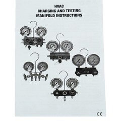 Aluminum Charging Manifold with 18″ Hoses R600a R290 R134a HVAC Refrigeration