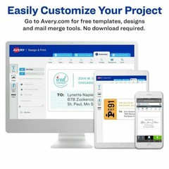 Avery Easy Peel Laser Return Address Labels 1/2″ x 1 3/4″ (5167) PICK YOUR OWN #