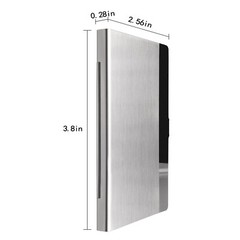 Stainless Steel Card Holder Case – Pocket Metal Wallet for Business, ID, Credit
