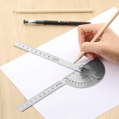 Compact 10cm Stainless Steel Angle Finder – Ideal for Architects & Students