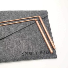 99.9% Copper Dowsing Rod- 2PCS Divining Rods with Bag – Detect Gold, Water, Ghos