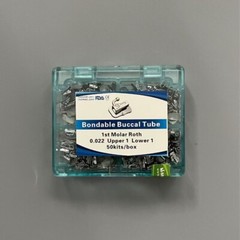 50 Sets Dental Orthodontic Buccal Tube Bondable Roth 022″ Mesh Base 1st Molar