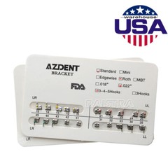 Dental Orthodontic Brackets Braces Standard Roth.022 Hooks 345 AZDENT