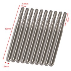 Dental FG557 FG558 Tungsten Carbide Burs Drill Straight Fissure For High Speed