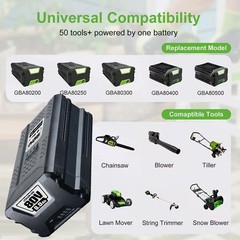 80V Pro 80Volt 8000mAh Lithium Ion Battery GWL1840 ‎for GBA80200 GBA80400 New