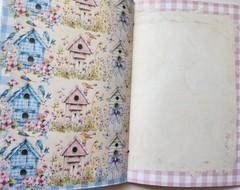 Junk Journal Booklet “COUNTRY GINGHAM” Farmhouse Cards, Pockets Ephemera 40Pg
