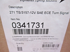 CNH 84239208 Skid Steer Direct Replacement Lamp Turn Signal 271 TS/3157-12V SAE