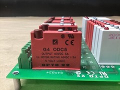 OPTO 22 G4PB24 TERMINAL BOARD w/ (10) G4 ODC5 relay (7) G4 IDC5D #101X48