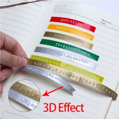 5PK Black Red Green Blue for Dymo Label Makers 3D Plastic Embossing Tapes 3/8″