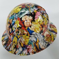 Customized Pyramex Full Brim DRAGON BALL ADULT hydro dipped Hard Hat