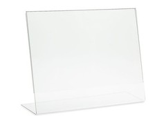 6 PC 11″x8.5″ Horizontal Photo Frame Free Standing Sign Holder Clear Acrylic AZM