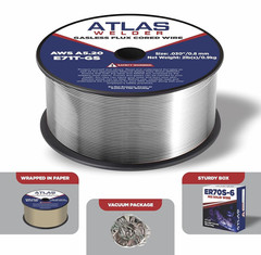 ATLASWELDER Flux Core Welding Wire, E71T-GS .030 Inch 2LB, Gasless Mild Steel