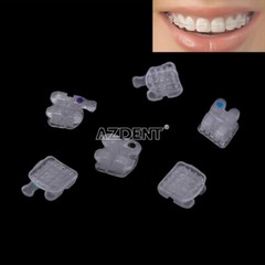 UPS AZDENT Dental Orthodontic Ceramic Brackets Braces Roth 0.022 3-4-5 Hooks