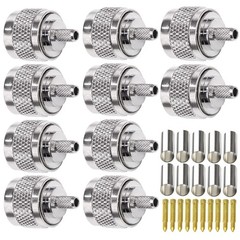TUOLNK N Type Crimp Connector N Male Plug Adapter for RG58 RG142 50Ohm Low Lo…