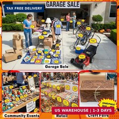 BESARME Garage Sale Stickers, Disposable Yard Sale Price Stickers 2″x 3″& 3″x 4″