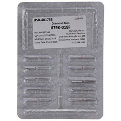 House Brand Dentistry FG 879K-018F Gingival Curettage Fine Diamond Burs 10/Pk
