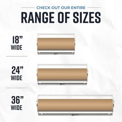 Bryco Goods – 36 Inches All Paper Roll Dispenser and Cutter Made of Heavy-Duty S