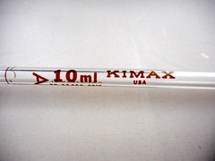 KIMAX Glass Class A 10mL ±0.02 Bulb Reusable Volumetric Pipette Pipet 37007-10 B