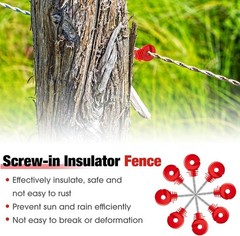 Rust-Resistant Electric Fence Insulators – 200 Pcs for Safe Animal Control