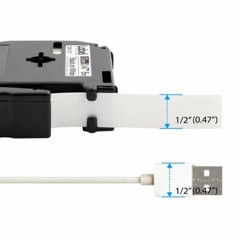 Brother Label Tape M231 MK-231 MK231 12mm Ptouch M Tape Label Maker PT-M95 PT-65