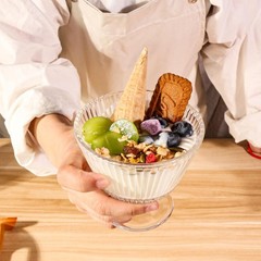 9oz Glass Dessert Bowls, Vintage Dessert Bowls & Cups – Thickened Sundae Cups