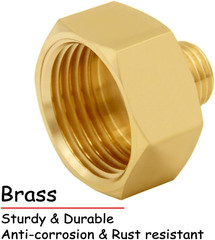 2PCS Water Line Adapter, 3/4″GHT Female to 3/8″ Compression Male Reducer Conn…