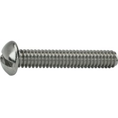 6-32 Round Head Machine Screws Slotted Drive Stainless Steel All Lengths