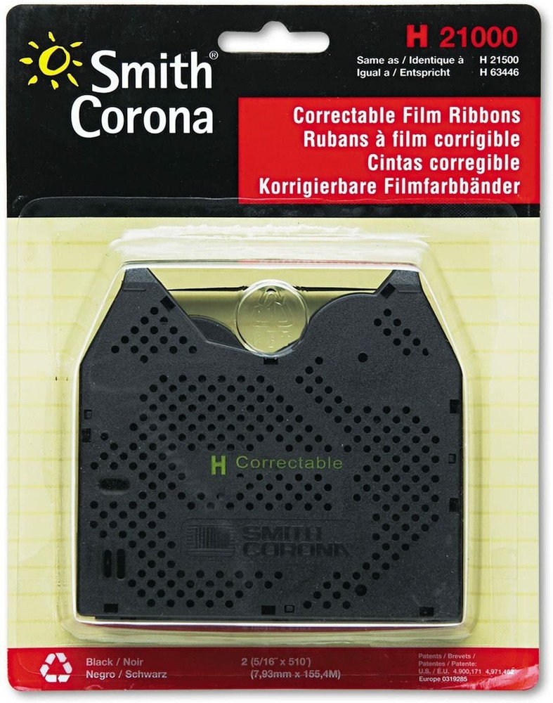 2 pack New Genuine Smith Corona H Series 21000 Correctable Typewriter Ribbons