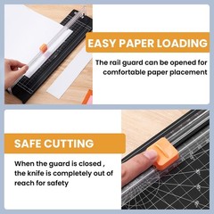 ISDIR A4 Paper Cutter Slicer, 12 Inch Paper Trimmer Scrapbooking Tool Supplies
