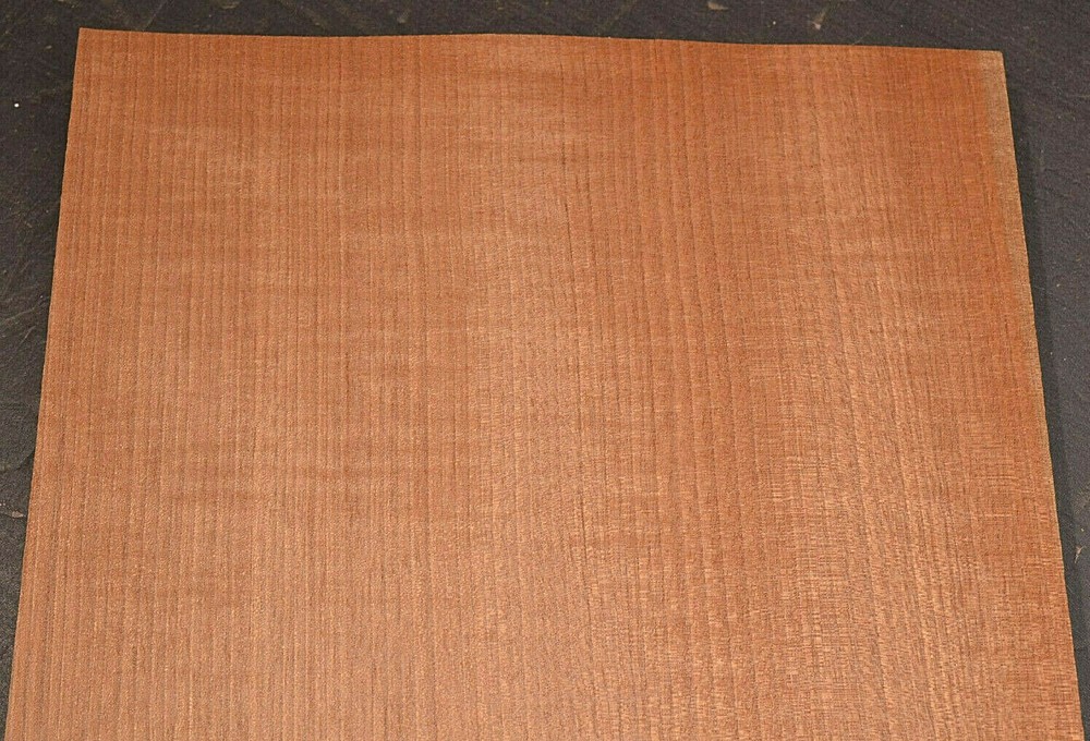 Makore Raw Wood Veneer Sheet 11 x 31 inches 1/42nd thick C6776-8