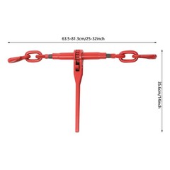 4 Pcs 3/8″-1/2″ Chain and Binder Kit Ratchet Load Binder 10FT Chains Hauling