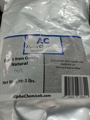 Black Iron Oxide – Fe3O4 – Natural – 5 Pounds Aplha Chemicals NIP FREE SHIPPING