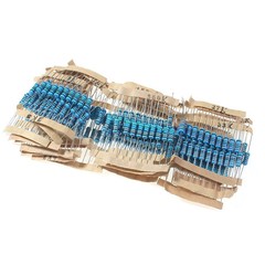 300PCS 1W Metal Film Resistor Assortment Kit 1K-820K Ω 1% 10K 100K 1K5 15K 150K