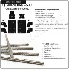 QueenBee PRO CNC Router Machine 4 Axis TR8*8 Lead Screw Wood Engraving Machine