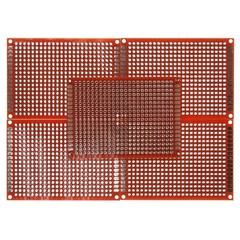 5cm x 7cm Red PCB Printed Circuit Board, 5 Pack, 432 Holes, 32 Pads