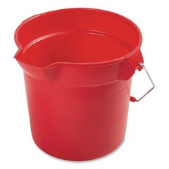 Rubbermaid Commercial 2963RED 10-qt. 10.5″ Round Plastic Utility Pail – Red New