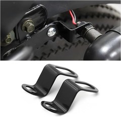 Motorcycle Rear Turn Signal Relocation Brackets, 2PCS Uni Style: Black/L Shape