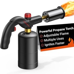 ThermoMaven Metal Butane Torch, Refillable Cooking Kitchen Torch MT-905 in Black