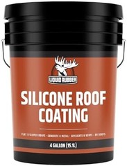 Liquid Rubber Silicone Roof Coating – UV-Reflective, No Primer Needed, One-Co…