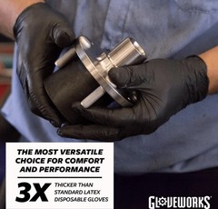 Gloveworks BLK Nitrile Gloves 5 Mil XXL 1 case, 10 boxes of 100, 1000 count