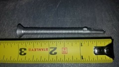 35 PCS Tork CSK HD Self Drilling SC W/Wing Ruspert Silver 1000H 1/4-20X3″