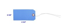 1000 of 4 3/4″ x 2 3/8″ Size 5 Colored Inventory Shipping Hang Tags with Wire