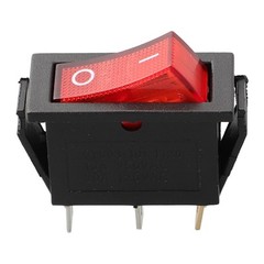 Rocker Switch Red/yellow/blue/green/black 3 Pins 31mm*14mm*35mm ABS/plastic