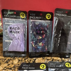 X11 Reusable Face Masks Assorted Designs Adults Kids Family Medicine Pediatrics